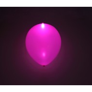 Pink LED 11" latex ballon - 5-Pack